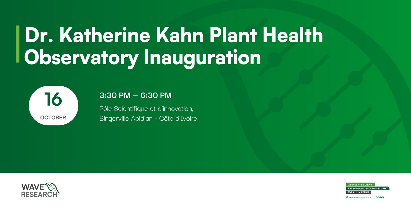 Dr. Katherine Kahn Plant Health Observatory Inauguration